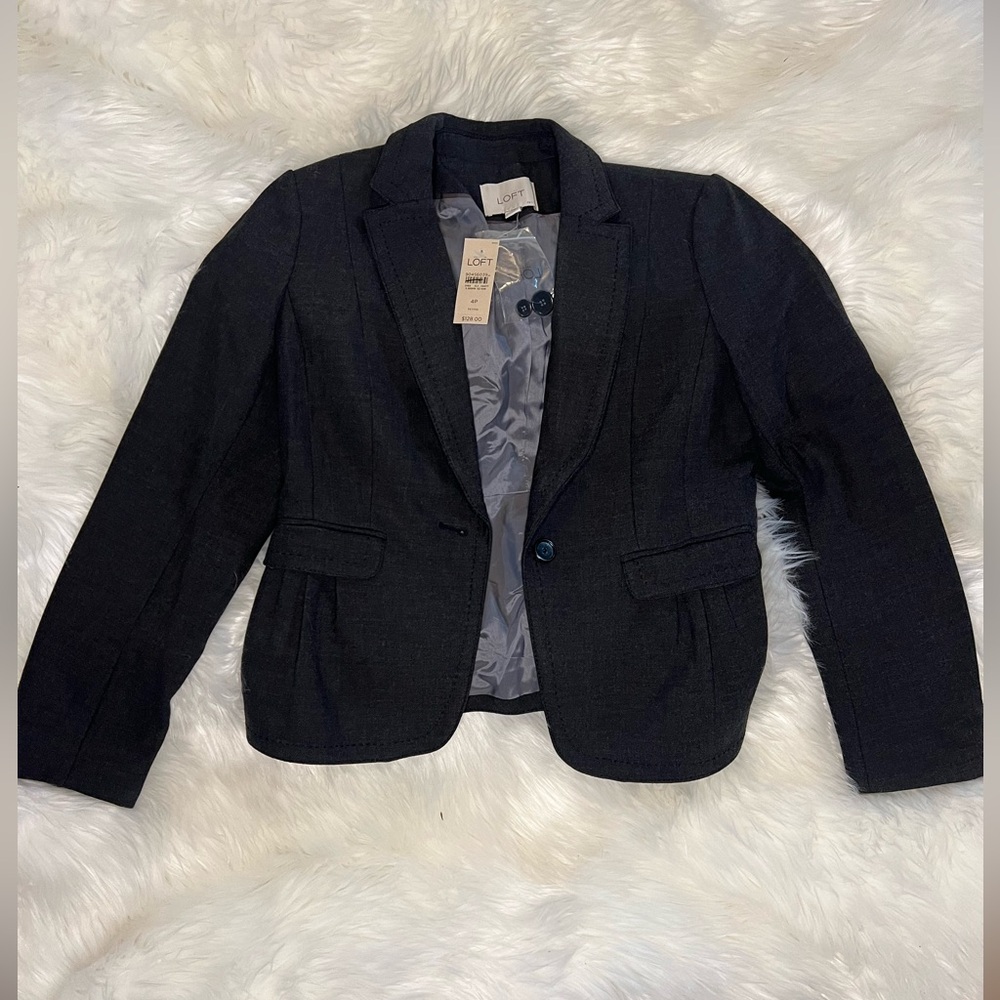 Loft dark gray blazer